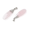 Natural Rose Quartz Pendants GG-CBA9F30-03P-07-2
