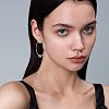 Knot Shaped Brass Hoop Earrings FS-WGE48BC-16-2