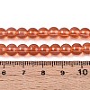 Baking Paint Glass Beads Strands X-DGLA-Q023-6mm-DB28-4