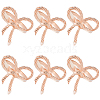 Bowknot Iron Napkin Rings DIY-WH20007-680RG-7