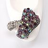 Alloy Rhinestone Brooch PW-WG67226-01-4