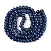 Opaque Baking Paint Glass Beads Strands GLAA-Q110-03A-13-2