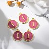Golden Plated Alloy Enamel Charms LS-ENAM-S118-08I-5