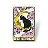 The Moon Tarot Card with Cat Enamel Pins JEWB-G027-01B-1