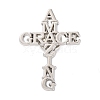 Faith Theme Zinc Alloy Brooch JEWB-C035-02A-P-1