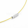 Stainless Steel Wire Necklace Cord DIY Jewelry Making TWIR-R003-02-4