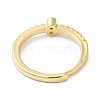 Rack Plating Brass Clear Cubic Zirconia Number 8 Adjustable Rings for Women RJEW-S407-09G-08-3