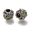 Rack Plating Alloy Enamel European Beads X-PALLOY-P307-14AS-1