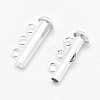 Sterling Silver Slide Lock Clasps STER-K035-02-2