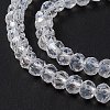 Crystal Glass Rondelle Beads Strands LS-EGLA-F049C-03-6