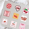 Cartoon Cherry Theme Pattern Paper Stickers Set DIY-G066-36-5