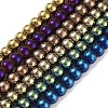 Synthetic Magnetic Hematite Beads Strands G-P545-K01-01-1