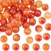 Olycraft 1 Strand Natural Red Agate Beads Strands G-OC0001-92B-1