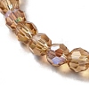 Electroplate Transparent Glass Beads Strands EGLA-A035-T6mm-L17-3