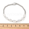 304 Stainless Steel Beads Stretch Breacelets for Women BJEW-M054-01P-01-3