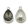 Alloy Glass Charms PALLOY-T028-7x10mm-03-2