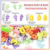 180G 3 Styles Opaque Acrylic Pendants MACR-SC0002-45-2