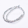 Electroplate Glass Faceted Rondelle Beads Strands LS-EGLA-D020-3x2mm-15-2