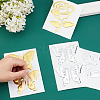 SUPERFINDINGS 8 Sheets 4 Style Waterproof Plastic Wall Stickers DIY-FH0003-75-3