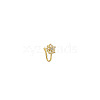 Alloy Crystal Rhinestone Clip on Nose Rings WGF4DCC-09-2