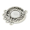 Tibetan Style Cabochon Connector Settings FIND-U015-31AS-2