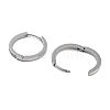 304 Stainless Steel Micro Pave Clear Cubic Zirconia Huggie Hoop Earrings EJEW-C096-01G-P-2