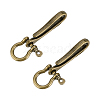 2Pcs Alloy Shackle Clasps with S Hook Clasps FIND-PH0026-11B-AB-1