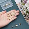 SUPERFINDINGS 8Pcs 4 Styles Brass Lobster Claw Clasps FIND-FH0004-50-3