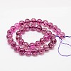 Dyed Round Natural Crackle Quartz Beads Strands G-K084-6mm-MA-2