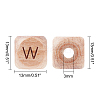 Natural Wood Beads WOOD-WH0112-73B-2