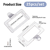 25Pcs Rectangle Zinc Alloy Label Frame Card Holder AJEW-FH0008-75B-2