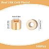 Beebeecraft 100Pcs Brass Spacer Beads KK-BBC0003-07-2