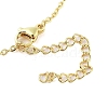 Brass Micro Pave Clear Cubic Zirconia Cable Chain Tortoise Pendant Necklaces for Women NJEW-M009-01G-A-3