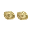 Ion Plating(IP) 304 Stainless Steel Stud Earrings for Women EJEW-N054-31G-1