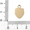 304 Stainless Steel Enamel Charms STAS-I338-01G-10-3