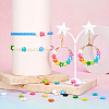 44Pcs 11 Colors Spray Painted Alloy Beads FIND-TA0003-02-6