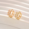 Imitation Pearl Hoop Earrings for Women WF4353-1