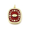 Brass Micro Pave Cubic Zirconia Pendants KK-U072-40A-G-2