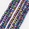 Electroplate Non-magnetic Synthetic Hematite Beads Strands G-J169B-4mm-05-1