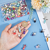 60Pcs 4 Styles Glass Pearl Pendants PALLOY-HY00052-3