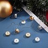 200Pcs 2 Colors Aluminum End Caps with Iron Pins ALUM-AR0001-03-2