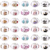 60Pcs 10 Styles Opaque Resin European Beads RPDL-YW0001-21-2
