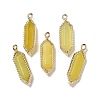 Natural Korean Jade Faceted Double Terminal Pointed Pendants G-G181-05G-03-1