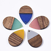 Resin & Walnut Wood Pendants RESI-T035-08-2