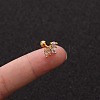 Brass Micro Pave Clear Cubic Zirconia Cartilage Earrings for Women WGD0011-02-1