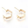 Brass Ear Stud Findings LS-X-KK-S345-022G-1