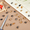 60Pcs 2 Colors Zinc Alloy Shank Buttons BUTT-FH0001-030-4