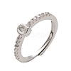 S925 Sterling Silver Adjustable Letter Rings for Women RJEW-M068-01P-Q-2