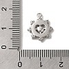 Brass Micro Pave Cubic Zirconia Charms KK-D091-01P-3