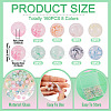 160Pcs 8 Colors Glass Imitation Gemstone Beads GLAA-TA0004-38-4